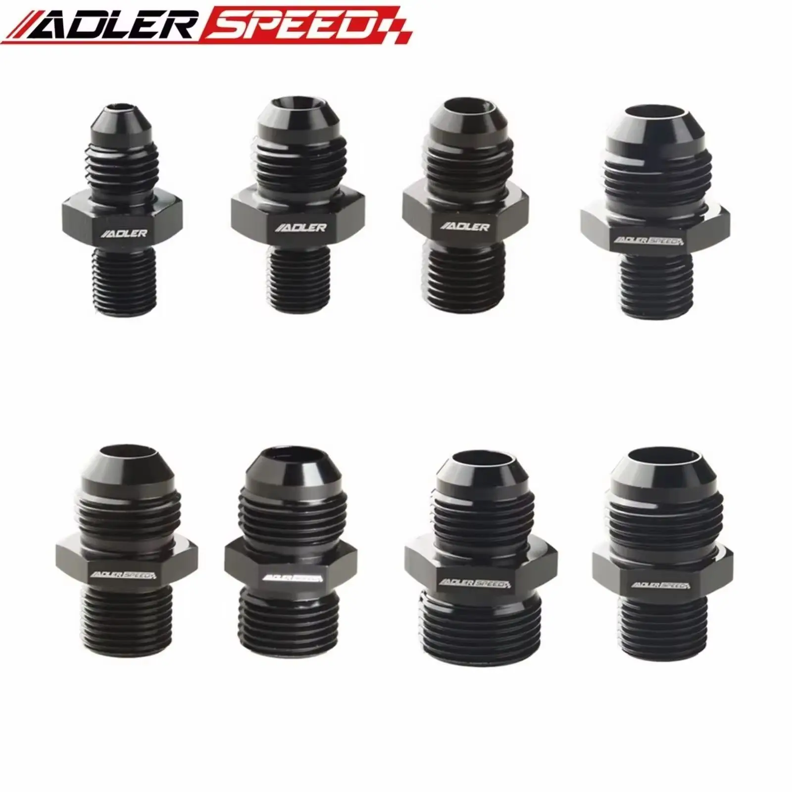 

S AN4 AN6 AN8 AN10 AN12 Прямой адаптер для 1/8 дюйма 1/4 дюйма 3/8 дюйма 1/2 дюйма 3/4 BSP BSPP