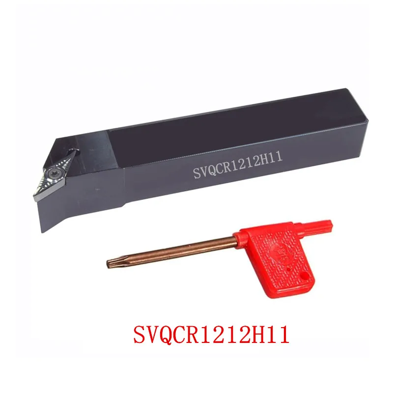 

SVQCR SVQCL 117.5° CNC Lathe External Turning Tool Holder 1616H11 2020K16 2525M16 Screw Type for VCMT Insert