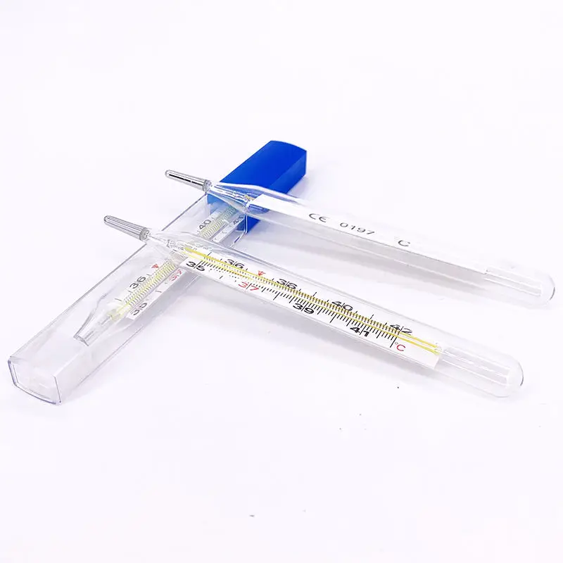 Termómetro médico de alta precisión, termómetro de vidrio estándar para el hogar, boca en las axilas, grado especial Celsius Fahrenheit