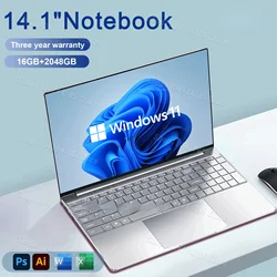 2024 Nwe Laptop Computer Intel Pentium N3700 16GB RAM 2TB SSD 1920*1080 Windows 11 Pro Unlock Notebook Office Study Gamer PC