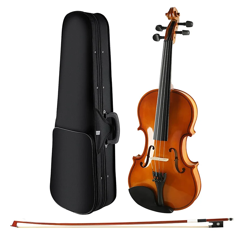 

4/4 Violin Premium Violin for Kids Beginners Handcrafted Solid Wood Handmade With Hard Case