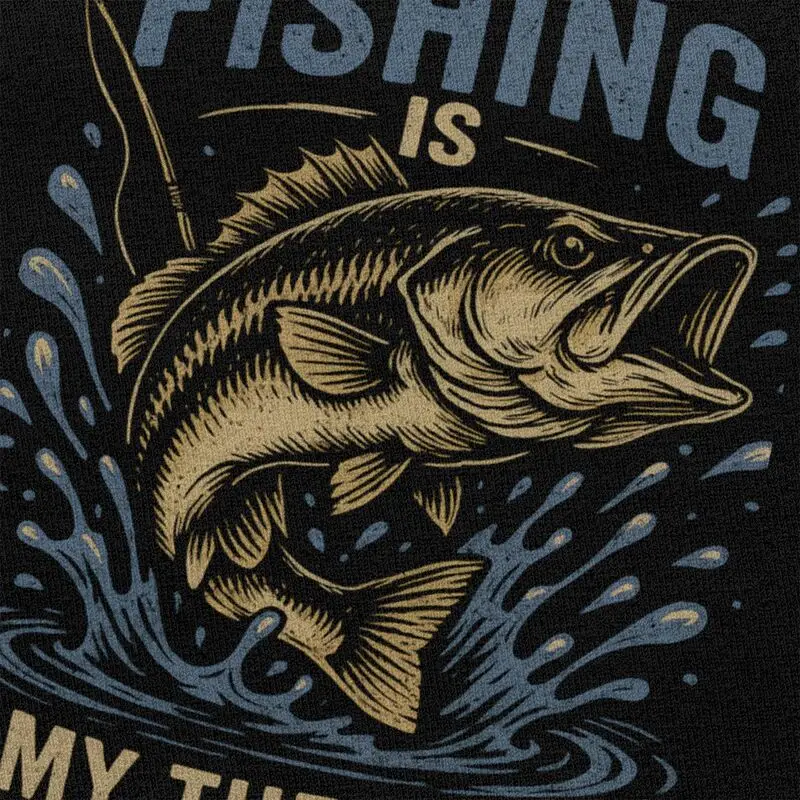 الصيد هو علاجي تي شيرت الرجال قصيرة الأكمام الصياد فيشمان عاشق تي شيرت عادية المحملة القمم للزوج الأب المتضخم التي شيرت