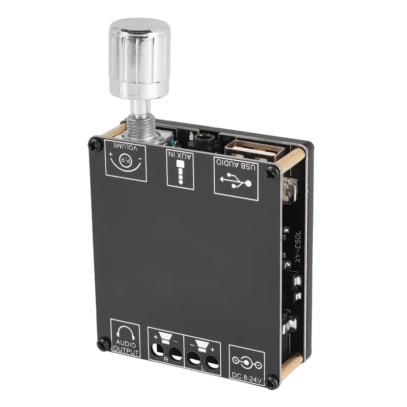 XY-C50L MINI Bluetooth 5.0 Wireless Audio amplificatore di potenza digitale scheda Stereo 50 wx2 amplificatore Bluetooth 3.5MM USB