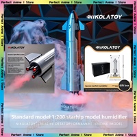 NIKOLATOY Msk SpaceX Starship Model Rocket Tail Flame Spray Humidifier Function Creative Ornament