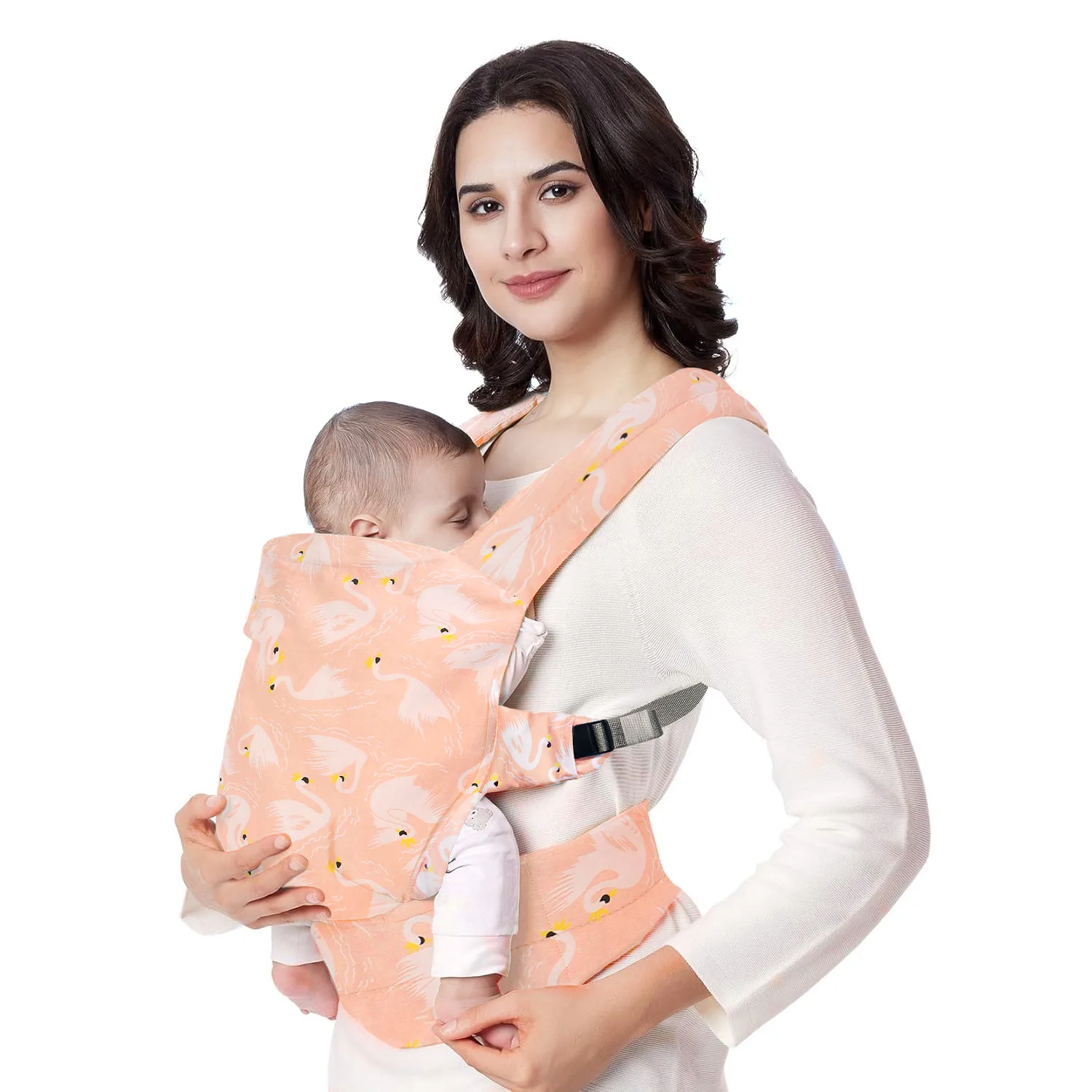 Baby carrier front hugging easy to use lightweight back style breathable
