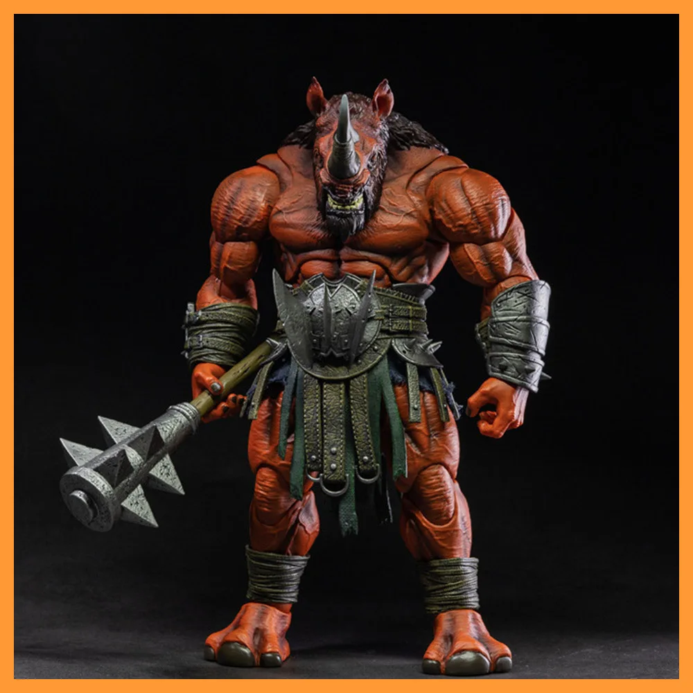 

Limited Edition LACC Xesray 1/12 Red Rhinoceros Battle of Glory Orcs Model With Weapons Accessory 6in Action Figures Full Set