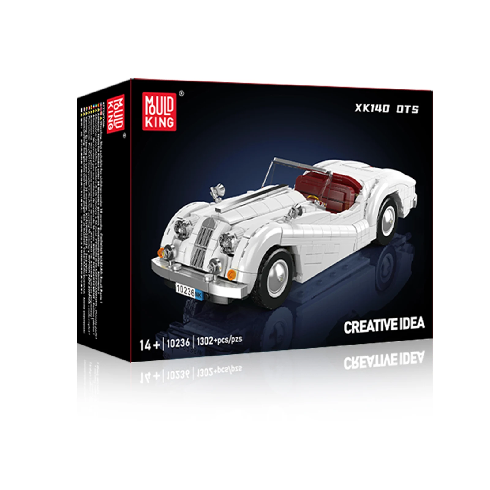 1302pcs Sports Car Building Blocks Model Set Convertible Two-Seater racing Tabletop Ornaments Creative Kids Birthday Toys Gifts