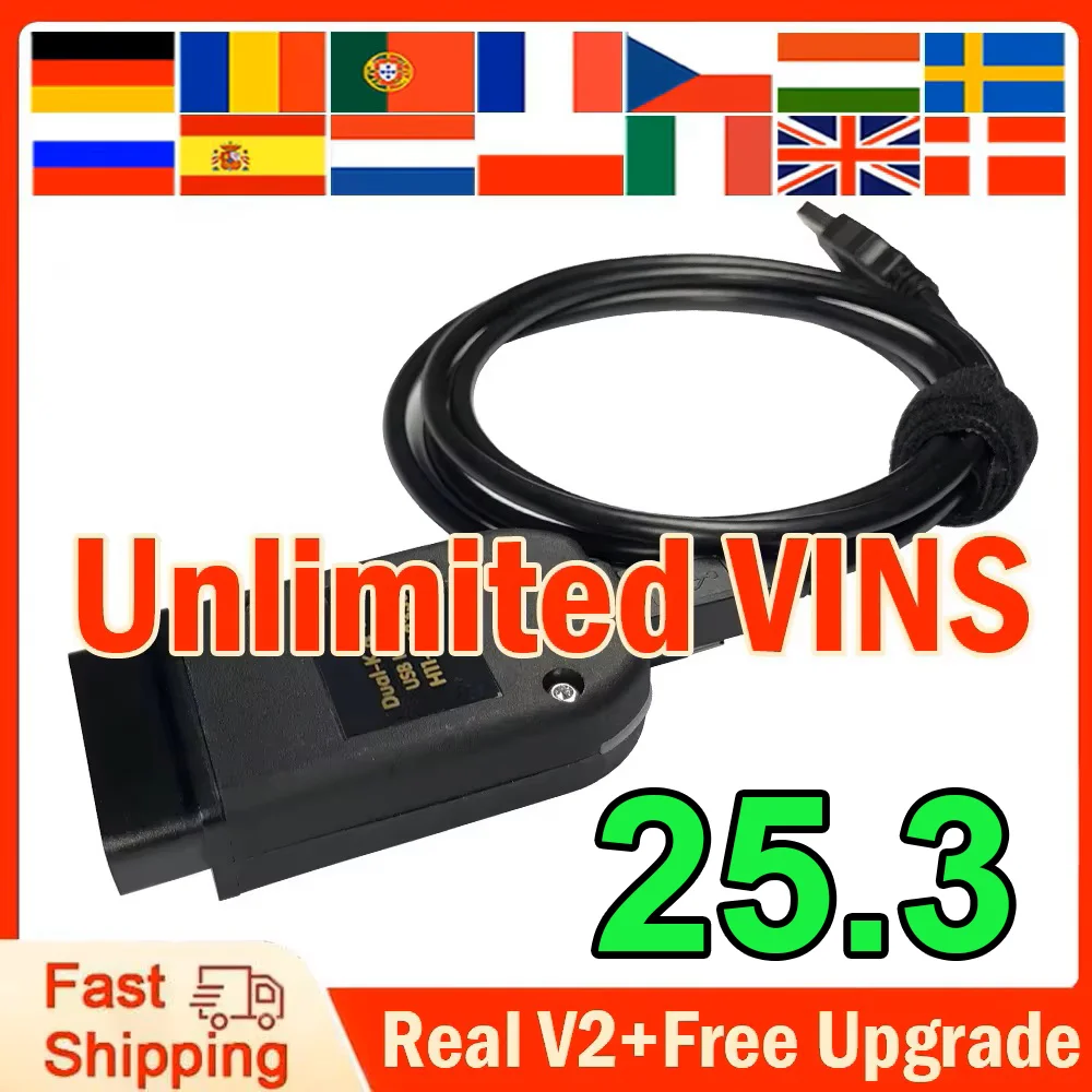 Latest Hex V2 VAGCOM Diagnostic STM32F429 Update Unlimit VINS  Hardware For  HEX-V2 Software HEX Usb Interface For VCDS Software