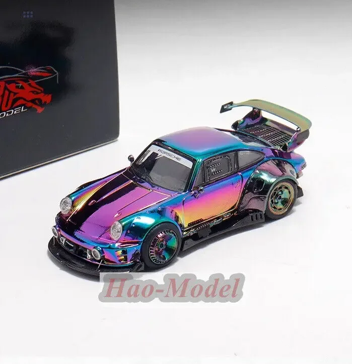 

DCM 1:64 для Porsche 964 RWB модель автомобиля из сплава, литой под давлением металл, имитация игрушек, подарки на день рождения для мальчиков, коллекция для хобби