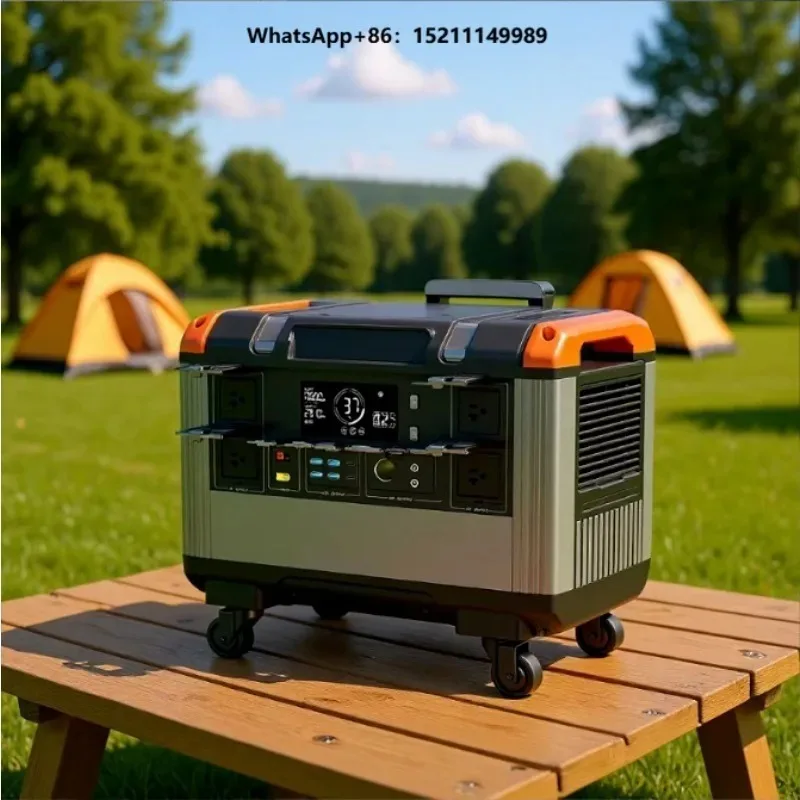 Solar Generator with Battery LCD Display Pure Sine Wave Inverter  Controller Car Power Source Emergency Power Supply