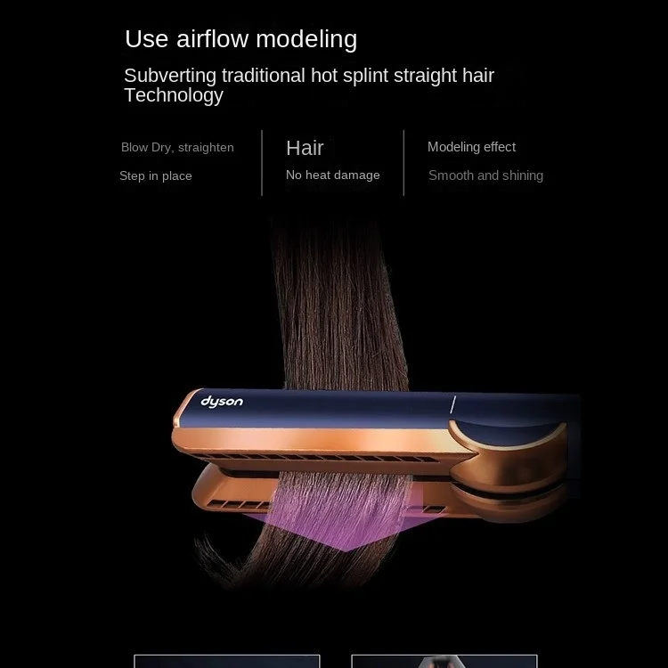 Hair Straightener Hair Dryer Mechanical Dry and Wet Dual-purpose Straight Plate Clamp HT01 Electric Brushes