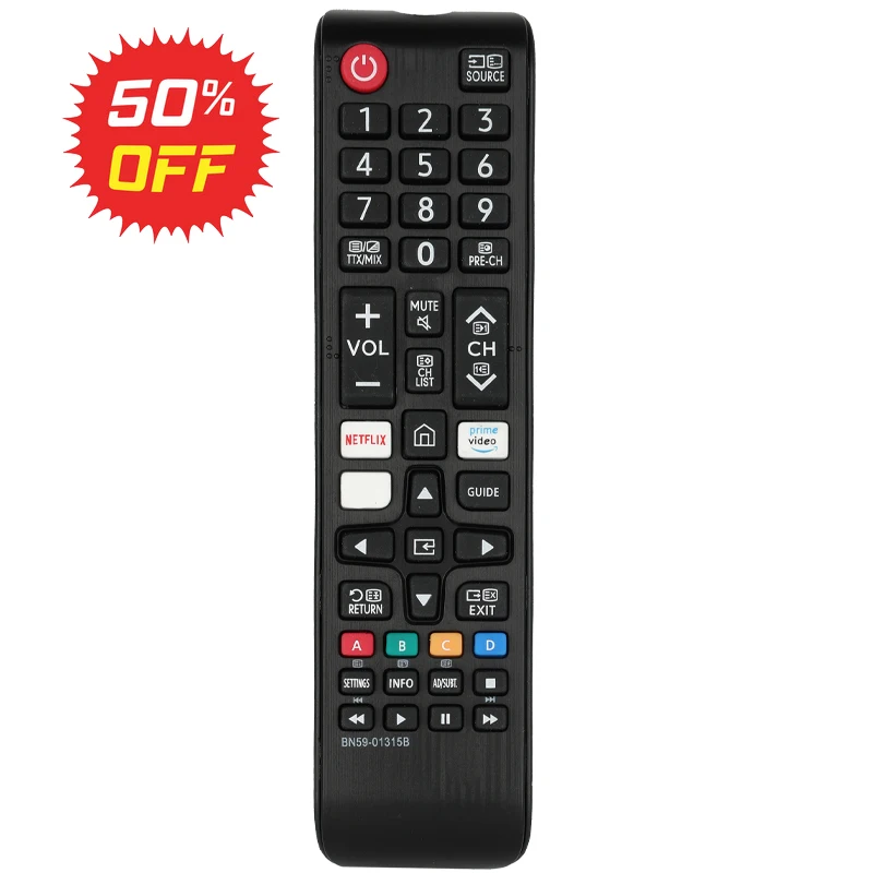 

BN59-01315B For Samsung TV Remote Control NETFLIX Prime Video UE55RU7100UE43RU7105 UE43RU7179 UE50RU7179 UE55RU7179