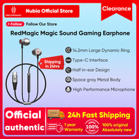 Nubia RedMagic Magic Sound Gaming Wired Earphone Type-C / 3.5mm Wired Headphones Semi-in-ear with Microphone Bass Stereo Earbuds