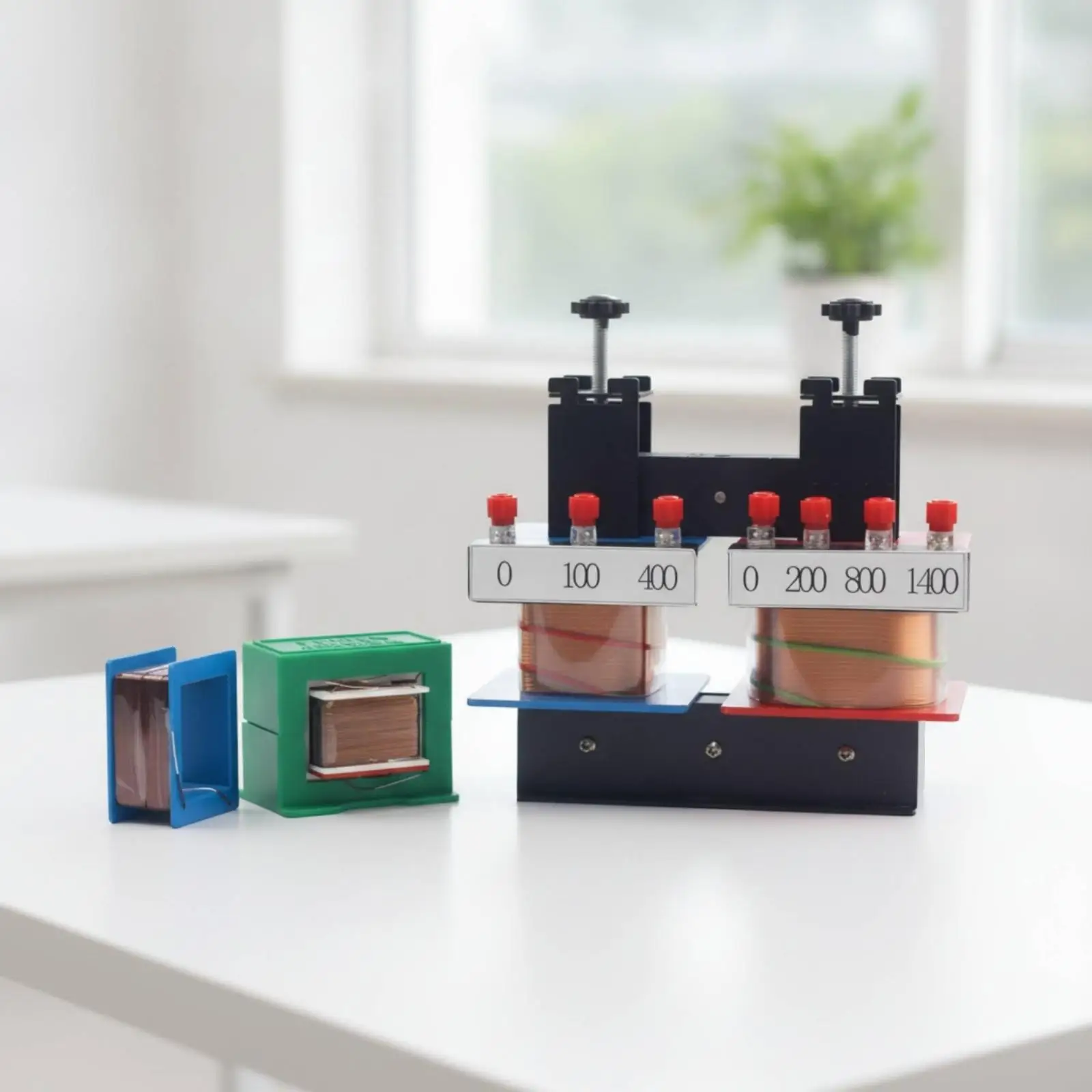 Detachable Inductor Adjustable Inductor with Coil Assemblies Labeled Teaching Model for Teachers, Students, Physics Classroom,