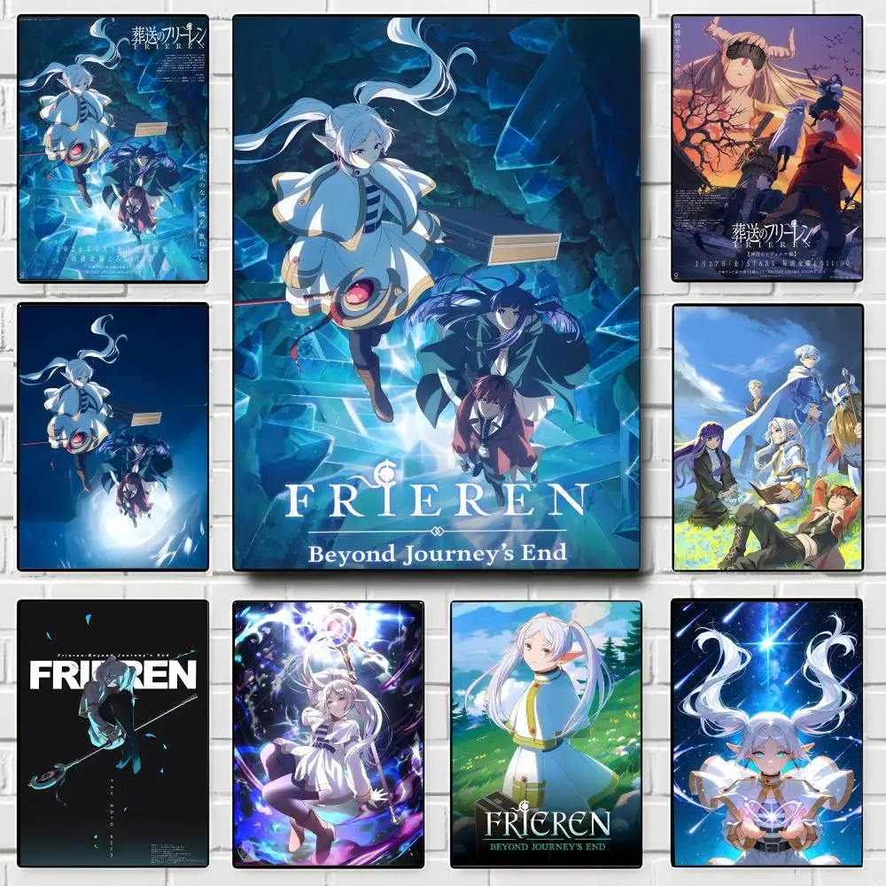 Anime Frieren: Beyond Journey's End Poster  Poster Print Wall Art Pictures Canvas Painting Living Room Bedroom Home Decor