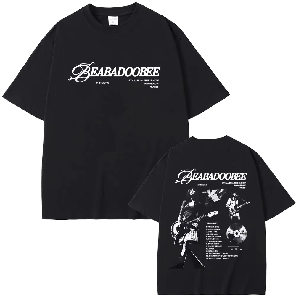 Beabadoobee This Is How Tomorrow Moves Tour T-shirts Men Women Hip Hop Fashion Oversized Streetwear Male Casual Vintage T-shirts