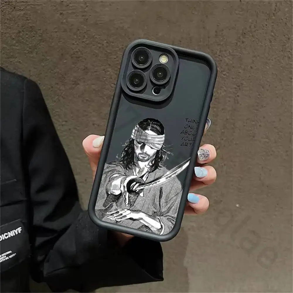 

Classic V-Vagabond S-Samurai Silicone Case For iPhone 13 11 15 17 12 14 16 Pro Max 17 Air Plus Shockproof Soft Protective Cover