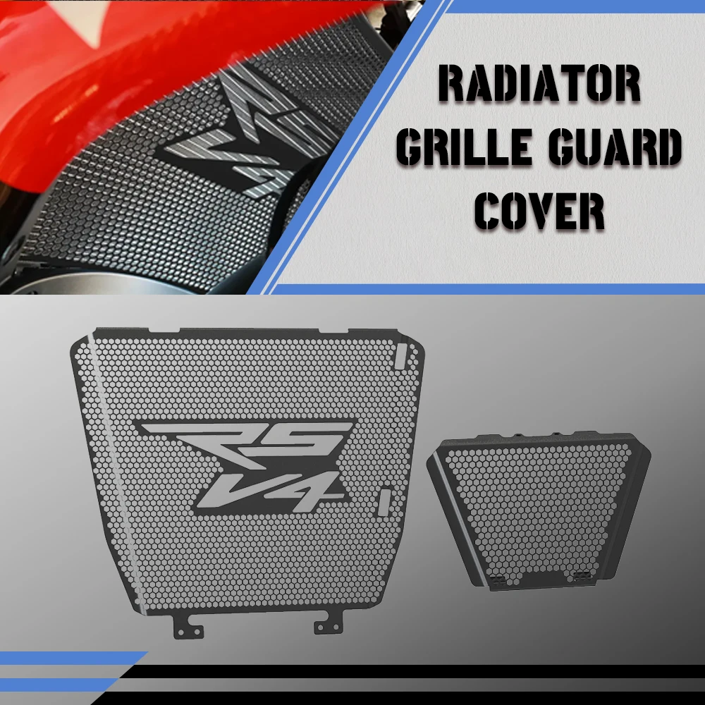 

For Aprilia RSV4 1000 2009-2010-2011-2012-2013-2014-2015-2016-2017-2018-2020 Radiator Guard And Oil Cooler Guard Aluminium Set