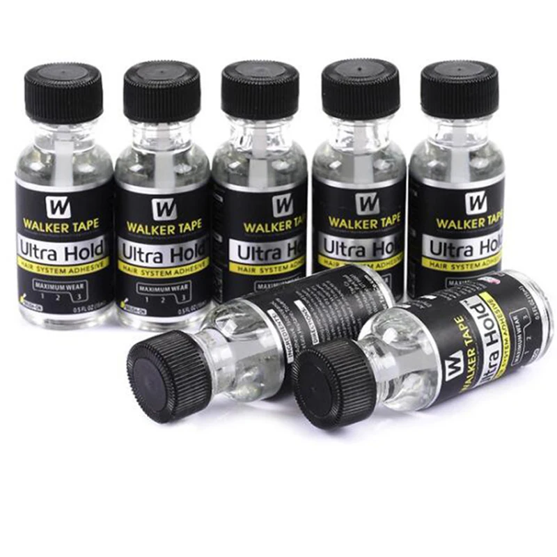 15ml Ultra Hold Wig Glue Waterproof Hair Glue For Lace Wig/Toupee/Closure Invisible Hair System Adhesive With Brush+Lace Remover