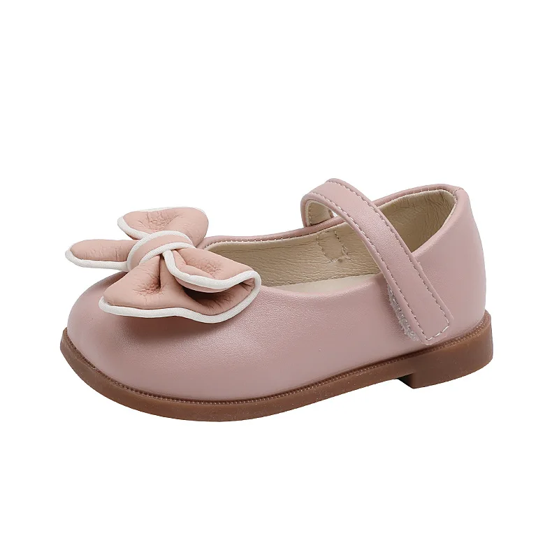 Baby Girl Shoes Soft PU Patent Leather Flats For Girls Kids Little Children Casual Flats Size 21-30 Shoes Cute Sweet Princess