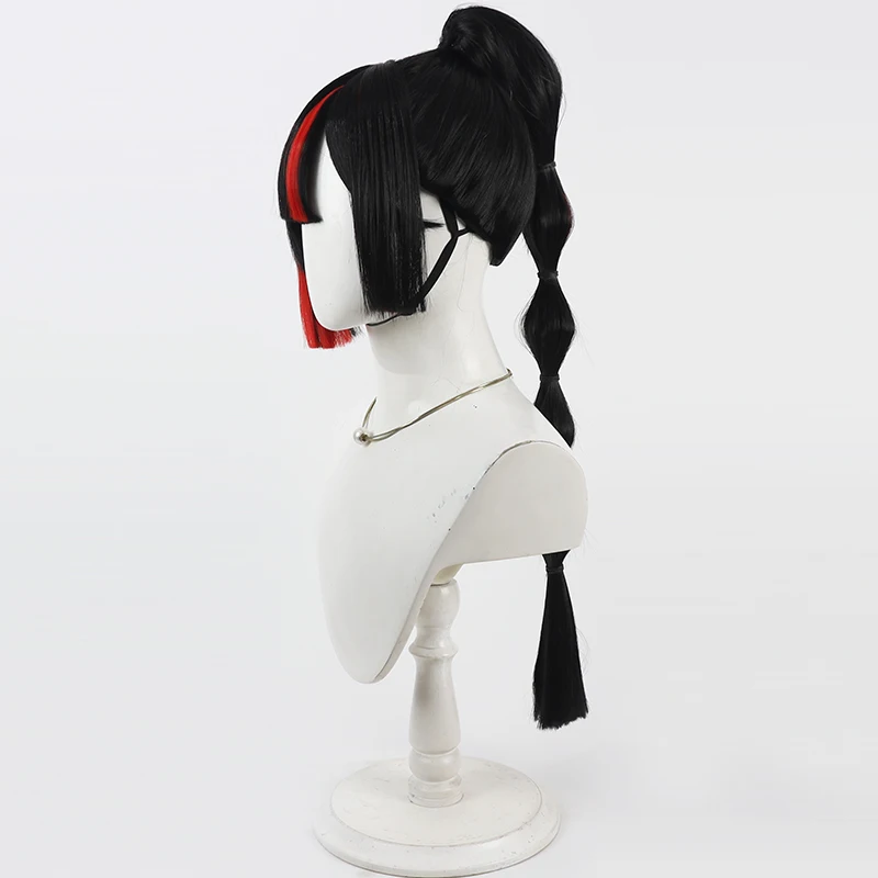 NIJISANJI Virtual YouTube Hanabi Chouya Cos Cosplay Wig Halloween Party Prop Synthetic Hair Heat Resistant Fiber + Wig Cap