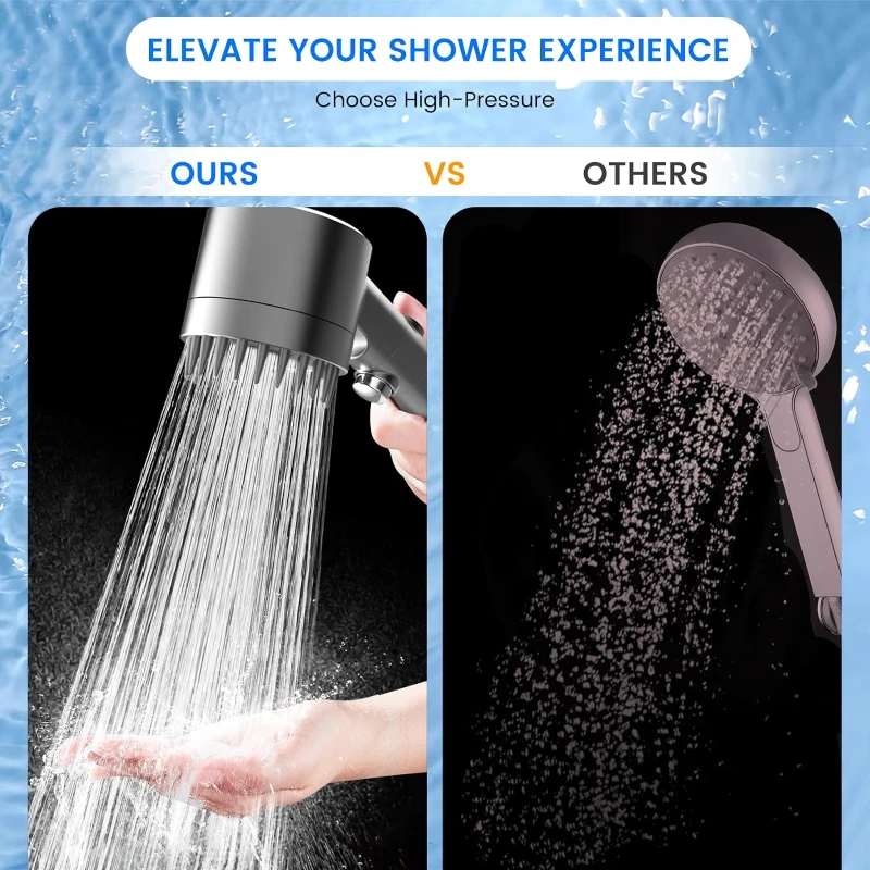 4 Modes Shower Head High Pressure Showerhead Portable Filter Rainfall Faucet Tap Bathroom Bath Home Innovative Accessories