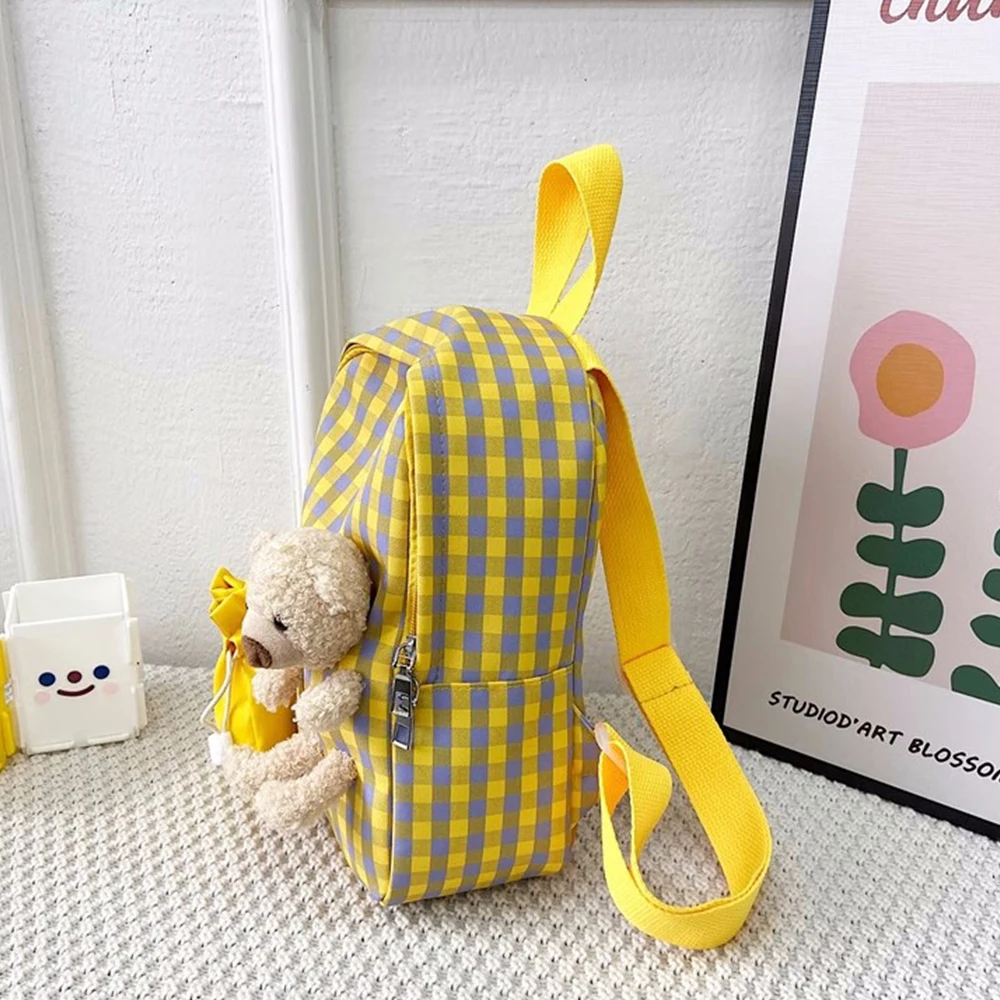 Personalizzazione personalizzata della borsa da principessa carina ricamata con zaino per bambini nuovi estivi, con nome Little Bear Gift Bbag