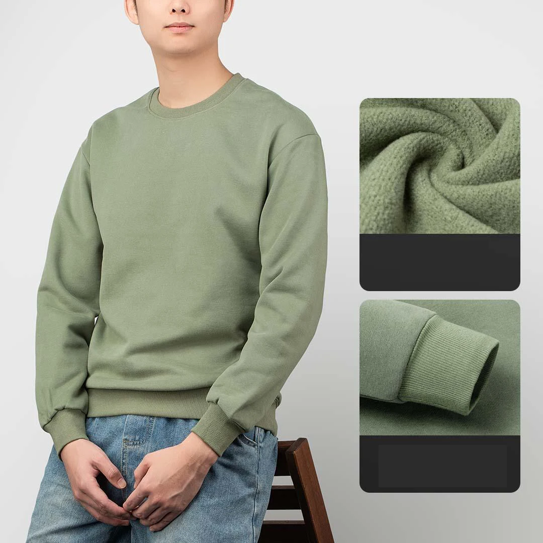 2024 Xiaomi Cotton Thighten Round Collar Hoodie Fluffy Soft  Warm Sweatshirt Coat Clothes Fashion Classic Casual Youpin Qimian