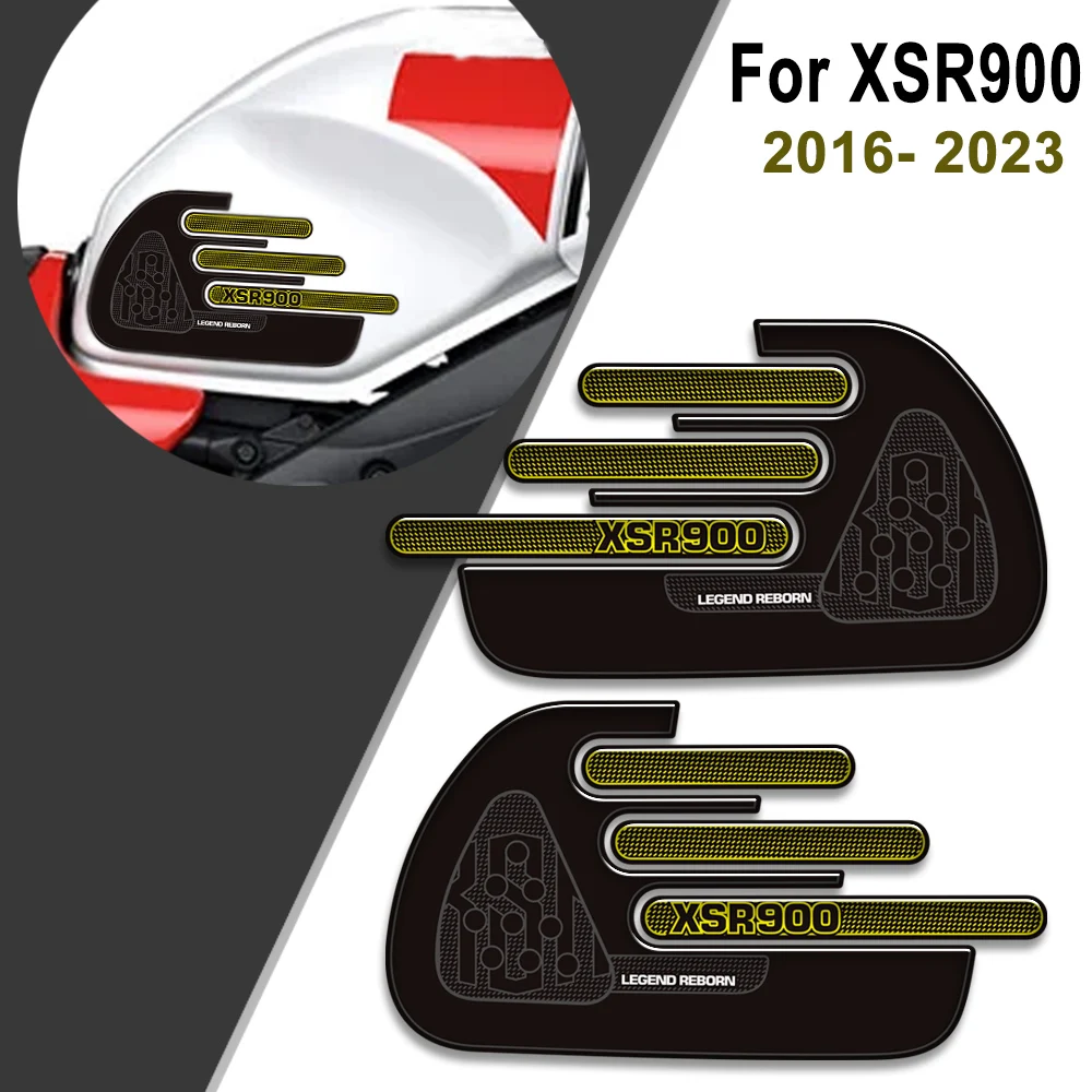For Yamaha XSR900 XSR 900 Motorcycle Accessories 2022 2023 Fuel Oil Tank Pad Knee Protector Decals Stickers Kit
