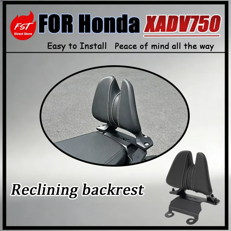 For Honda XADV750 Camel Hump Backrest Accessories with High-Density Soft Sponge Padding Layer Wear-Resistant Leather Surface