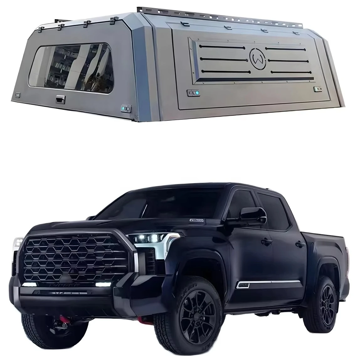 

For4x4 Pickup Hardtop Aluminum Tonneau Cover Truck Camper Canopy Box Topper for toyota tacoma Hilux 5FT 6FT 2005-2024