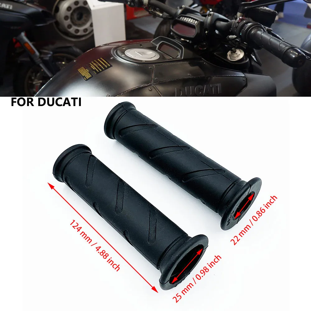 

For Ducati S4RS 749/999/1098/1198/S/R M400 M600 M620 M900 M750 22mm Motorcycle Accessories OEM Rubber Handle Grips Grip cover