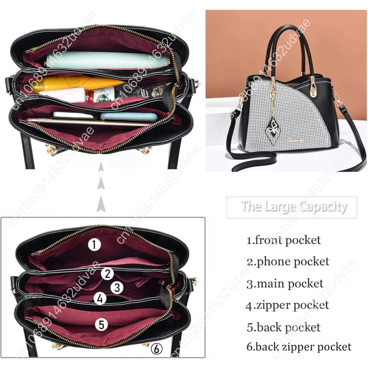 Purses and Handbags Top Handle Satchel Shoulder Bags Messenger Tote Bag for Ladies