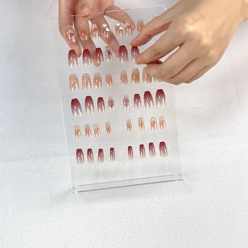 Fita Adesiva Dupla Face Prego, Unhas Postiças Display Stand, Cola Adesivos, Prática de Manicure Colar, Mostrando Ferramentas, 2PCs, 20 PCs, 30 PCs