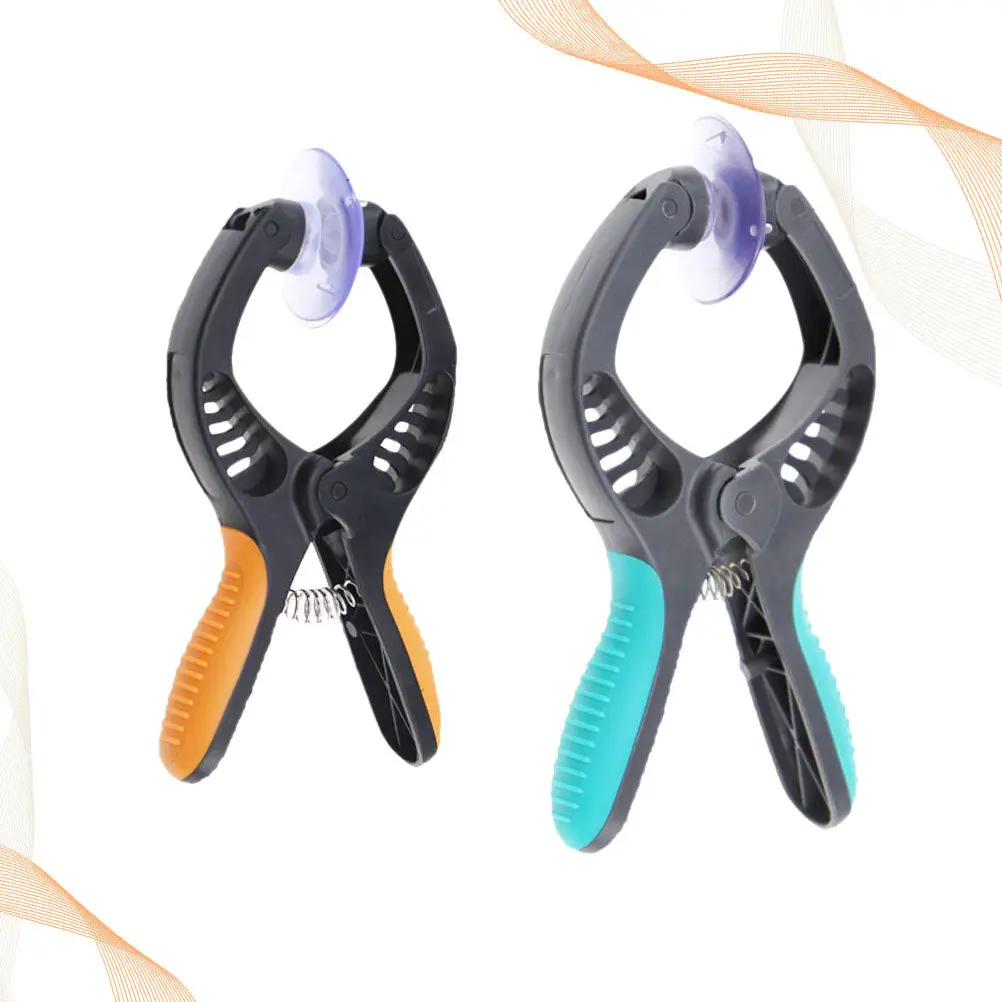 2Pcs Phone Repair Tool Screen Separator Chuck Wrench Green Orange Professional Suction Cup Sucker for Mobile Tablet Camera Watch