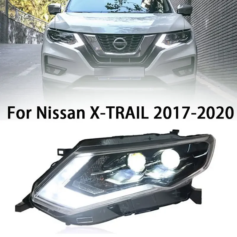 

LED Headlight Assembly for Nissan X-Trail 2017-2020 Headlights Plug and Play with LED DRL Dynamic Turning Front Headlights
