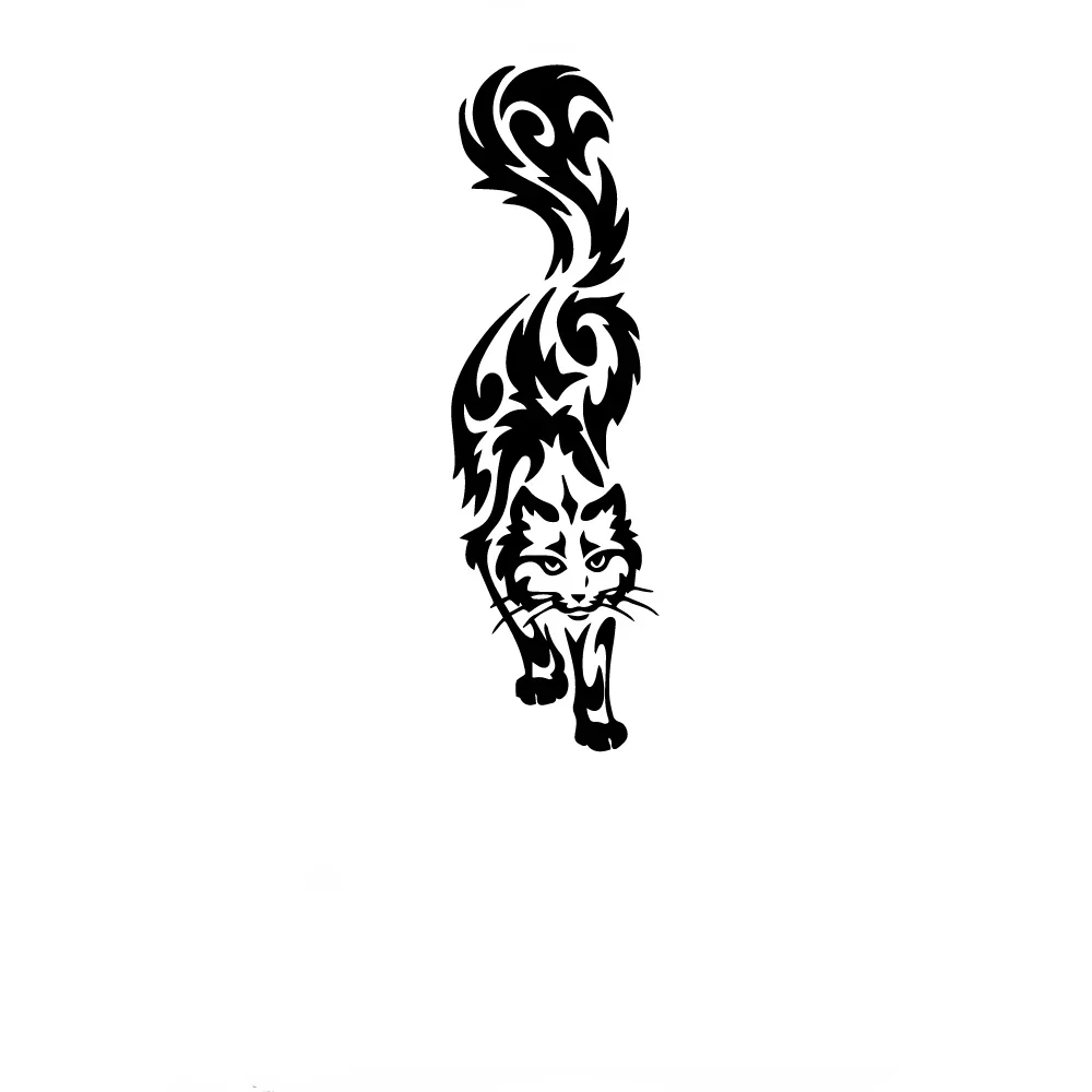 Car Stickers Funny and Cute Pet Cat Vinyl Stickers Car Bumper Rear Window Body Decoration Decals Waterproof Sunscreen
