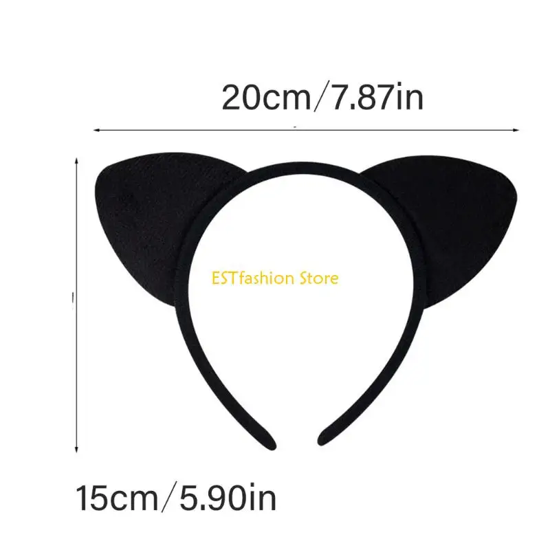 Y5GC Anime Mèo Hairhoop Cosplay Mũ Đợi Đầu Đa Năng Cho Kỳ Nghỉ Thu Thập Sự Kiện Đặc Biệt