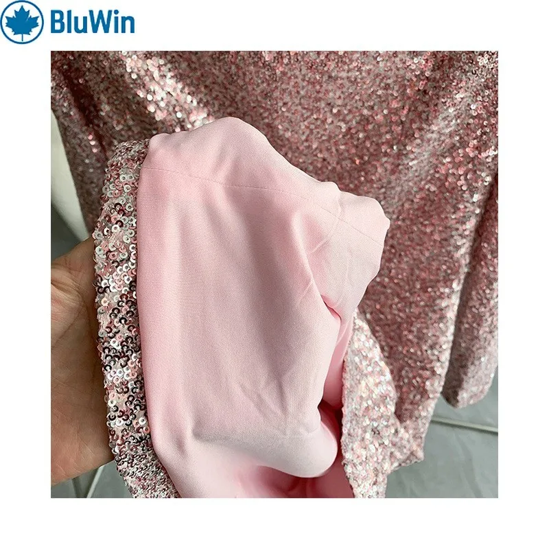 Pailletten-Partykleid für Damen, URBANCHIC Sparkly Bodycon Mini, französischer Chic Street Style, 2025, Neu