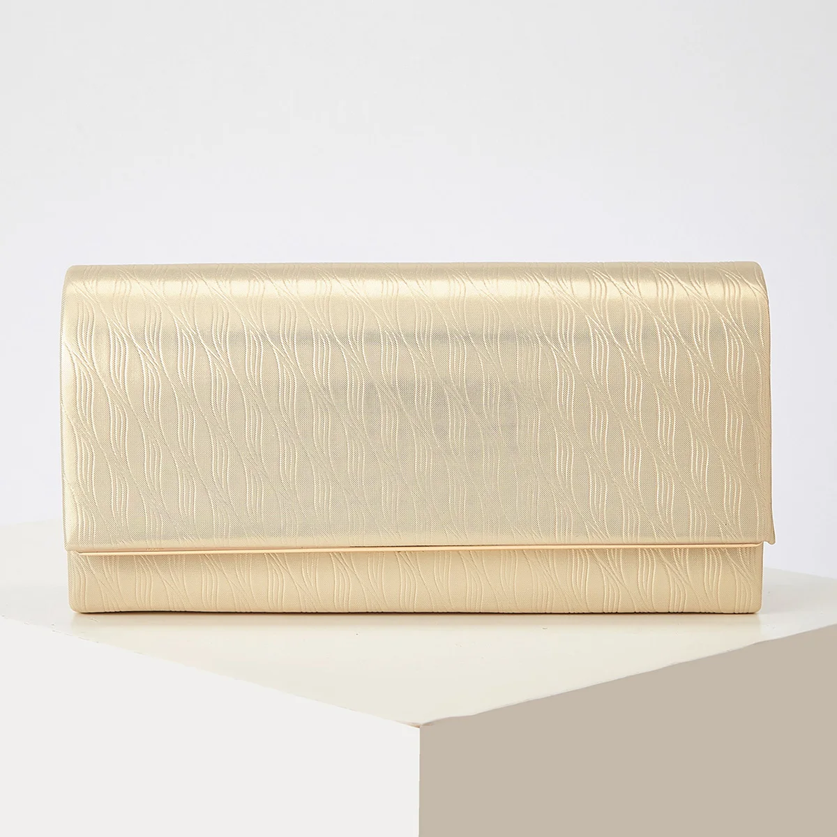 Bolso de Noche de Lujo para Mujer, Bolso Bandolera para Fiesta de Boda, Clutch de Noche para Dama, Bolso Clutch con Solapa, Asa Elegante, Correa de Hombro Desmontable, Sencillo, Color Sólido, Temporada de Bodas, Fiesta, Baile, Reunión
