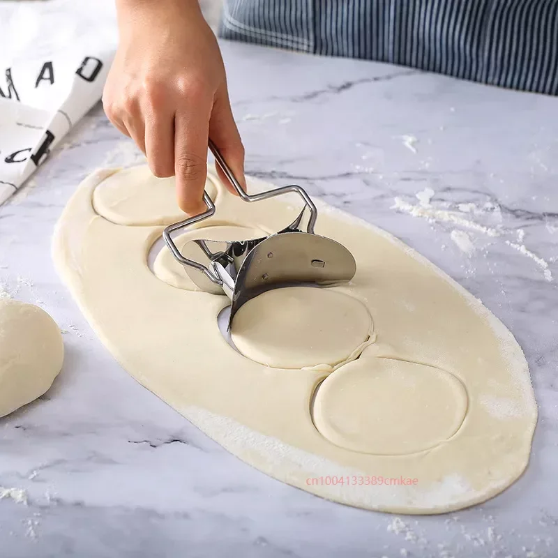 Máquina Circular de Acero Inoxidable para Hacer Empanadas, Cortador de Masa, Herramienta Práctica para la Cocina del Hogar