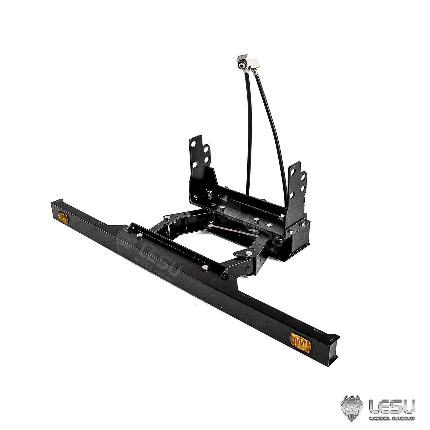 

RC 1/14 LESU Metal Hydraulic Telescopic Bumper for Foldable Roll On Off Dumper Frame Truck DIY Parts