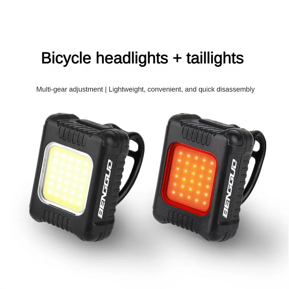 Mini Cycling Light Portable Night Running Light Bicycle Light Outdoor Light Bicycle Light Tail Light Set Cycling Lights Products