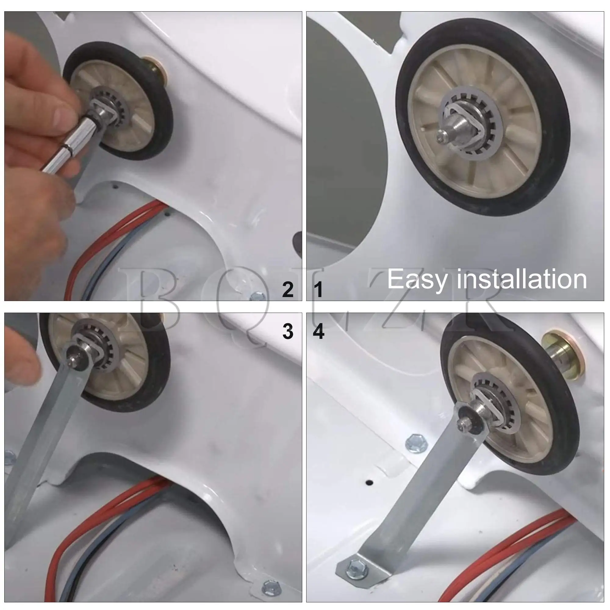 Imagem -06 - Bqlzr-dryer Drum Support Roller Kit 7.9x2.55x1.27cm 349241t Substituição para Whirlpool Conjunto de 6