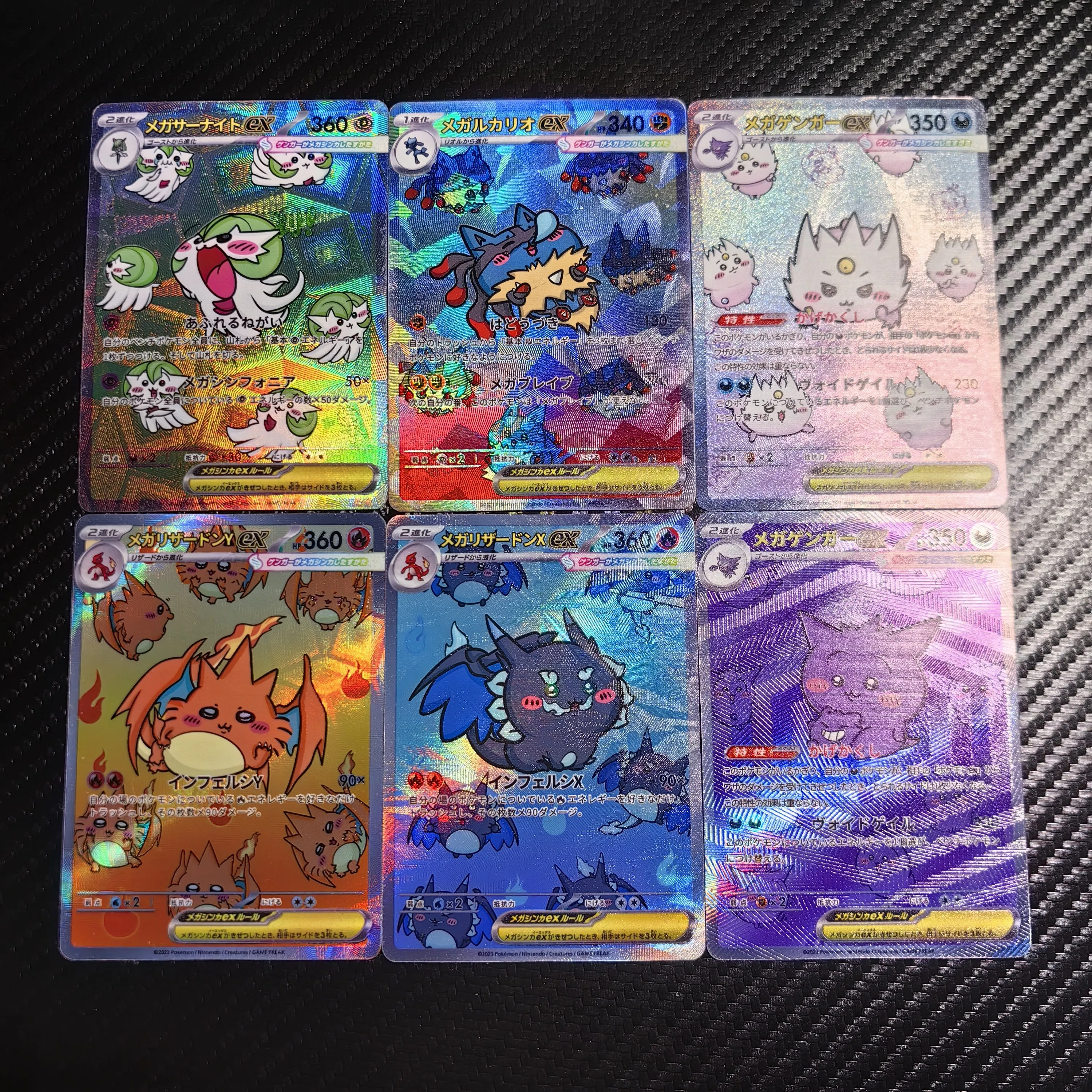 carte-a-collectionner-flash-diy-pokemon-ptcg-gardevoir-lucario-charizard-signature-anime-dessin-anime-cadeau