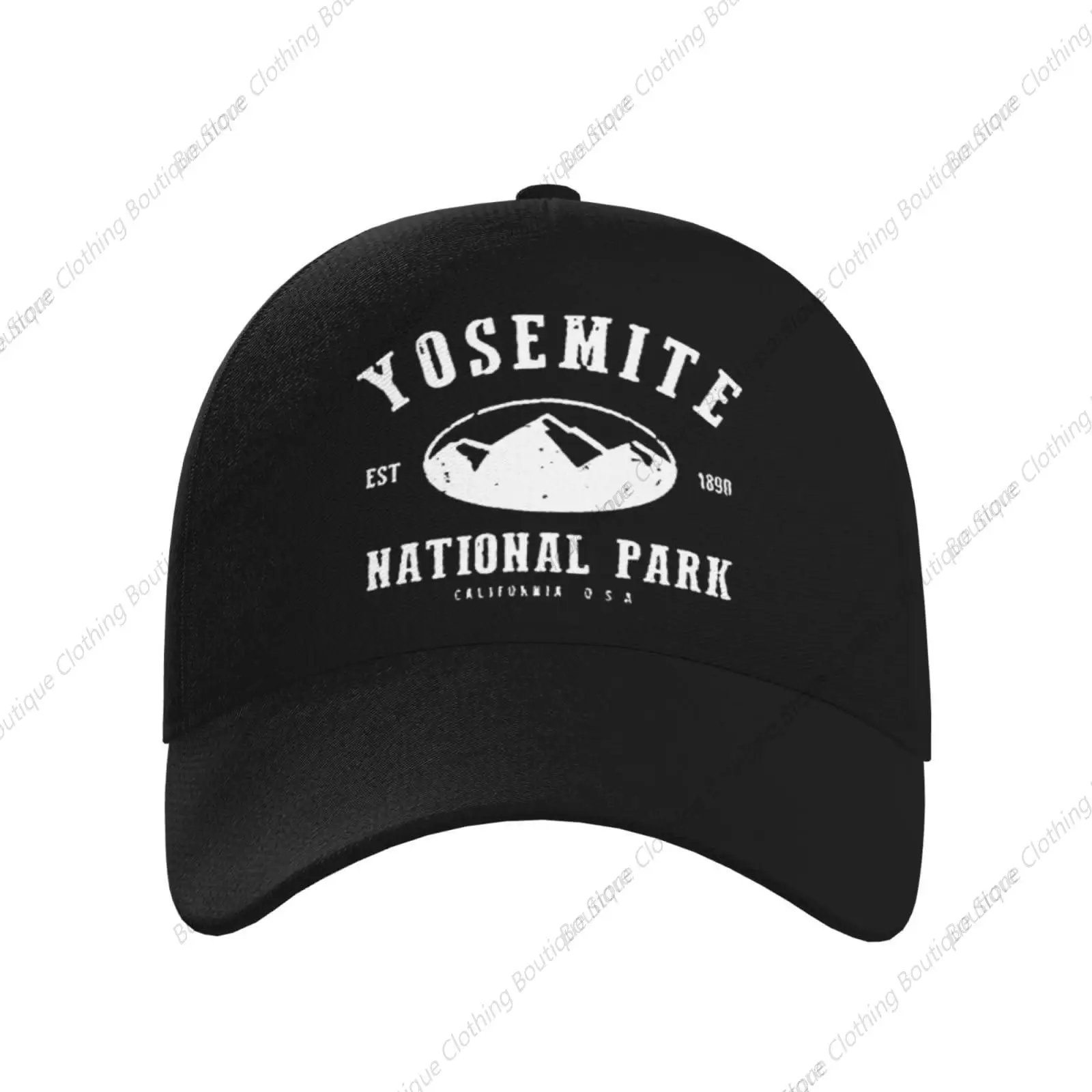 Yosemite Nationaal Park Baseballpet Vrijetijdsvrachtwagenchauffeur Hoed Zwart