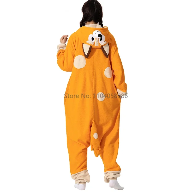 Zwierzę Kigurumi Kostium Halloween Onesie Żółty Pies Dla Kobiet Mężczyzn Dorosłych Dzieci Piżama Kreskówka Piżama Cosplay Party Homewear