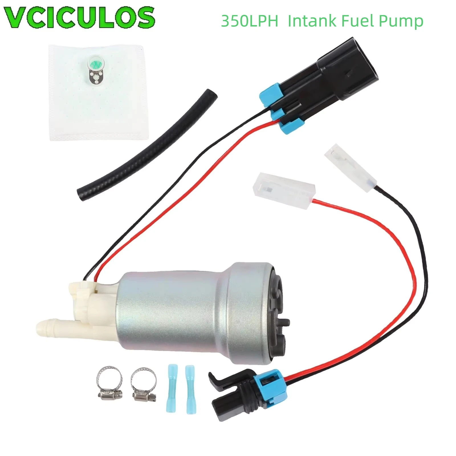 

1 шт., 350 л/ч, топливный насос F90000285 F90000295 для Walbro HELLCAT E85, совместимый гоночный сверхвысокопроизводительный автомобильный аксессуар