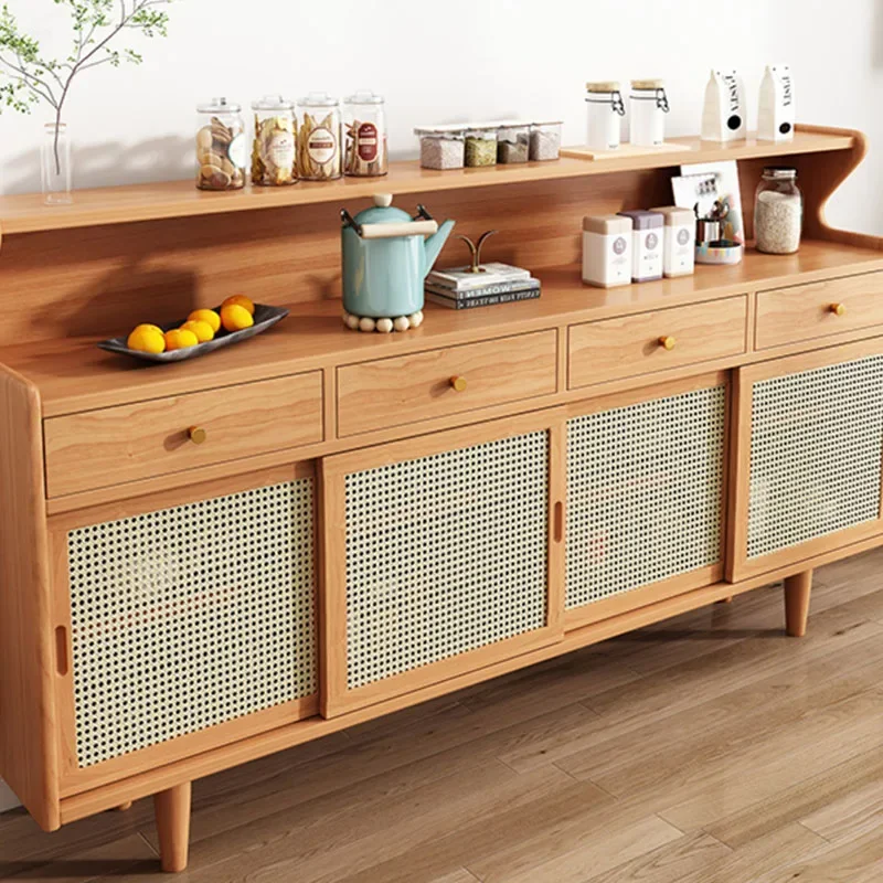 

Italian Style Rattan Weaving Sideboards Living Room Designer Simplicity Sideboards Multifunctional Home Furniture Aparador HBSB