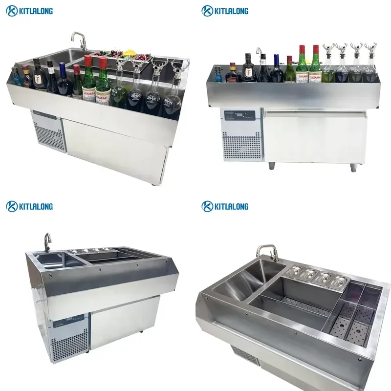 for Kittralon Stainless Steel Cocktail Bar Station American Standard Custom Simple Exquisite Bartending Tool Set Home Bar